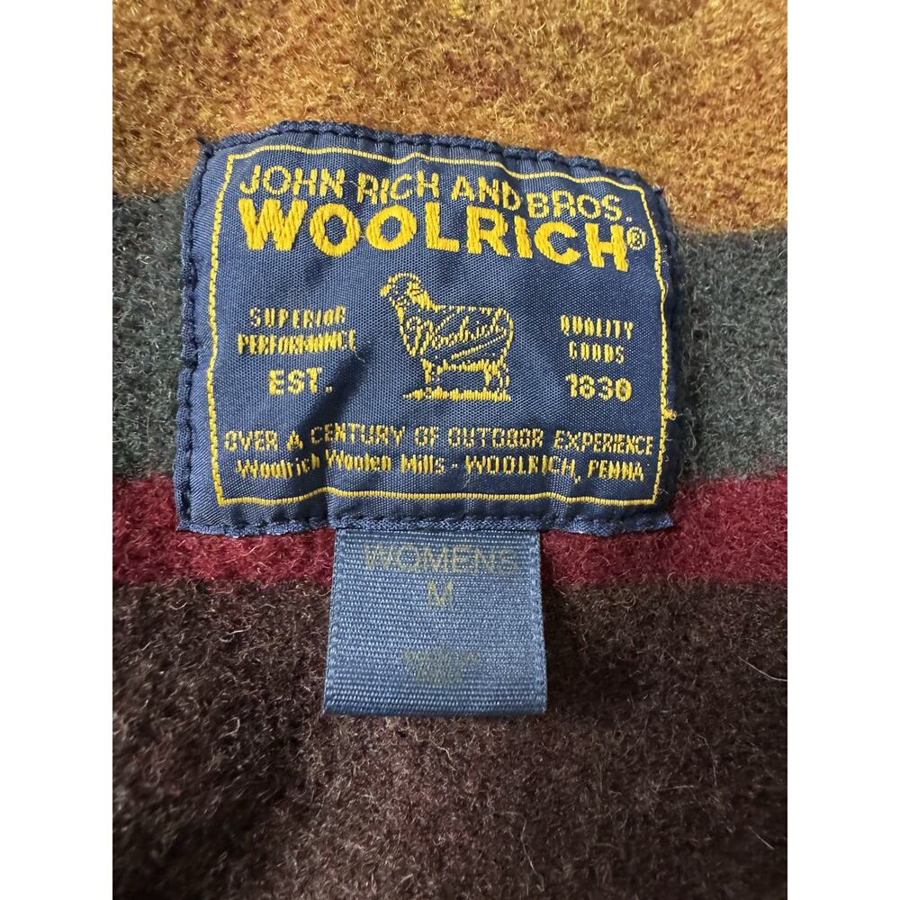 Vintage Woolrich Women's M Beige Remove Wool Blend Blanket Lined Chore Barn Coat - Picture 4 of 16
